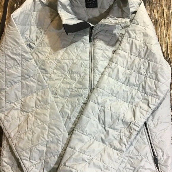 Oakley Womens Jacket White Zip Up Pockets - Picture 2 of 5